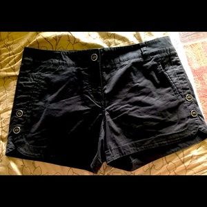 The Limited cotton black shorts with buttons- dress up or down! Only worn once!